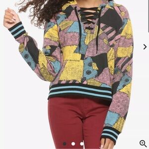 Disney Nightmare before Christmas Sally Lace-Up hoodie